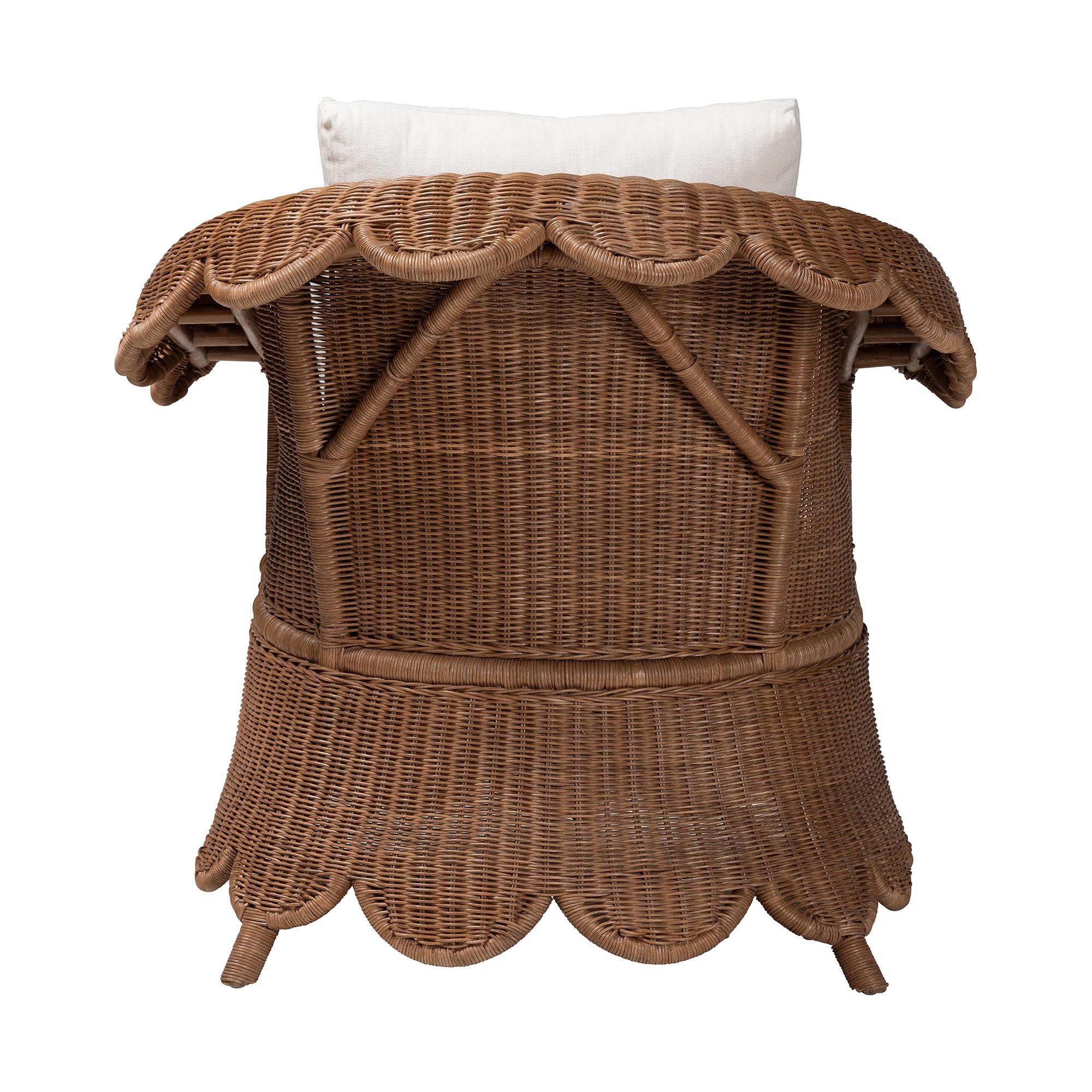 Bali & Pari Detta Rattan Armchair and Ottoman Set