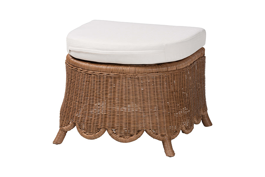 Bali & Pari Detta Rattan Footstool