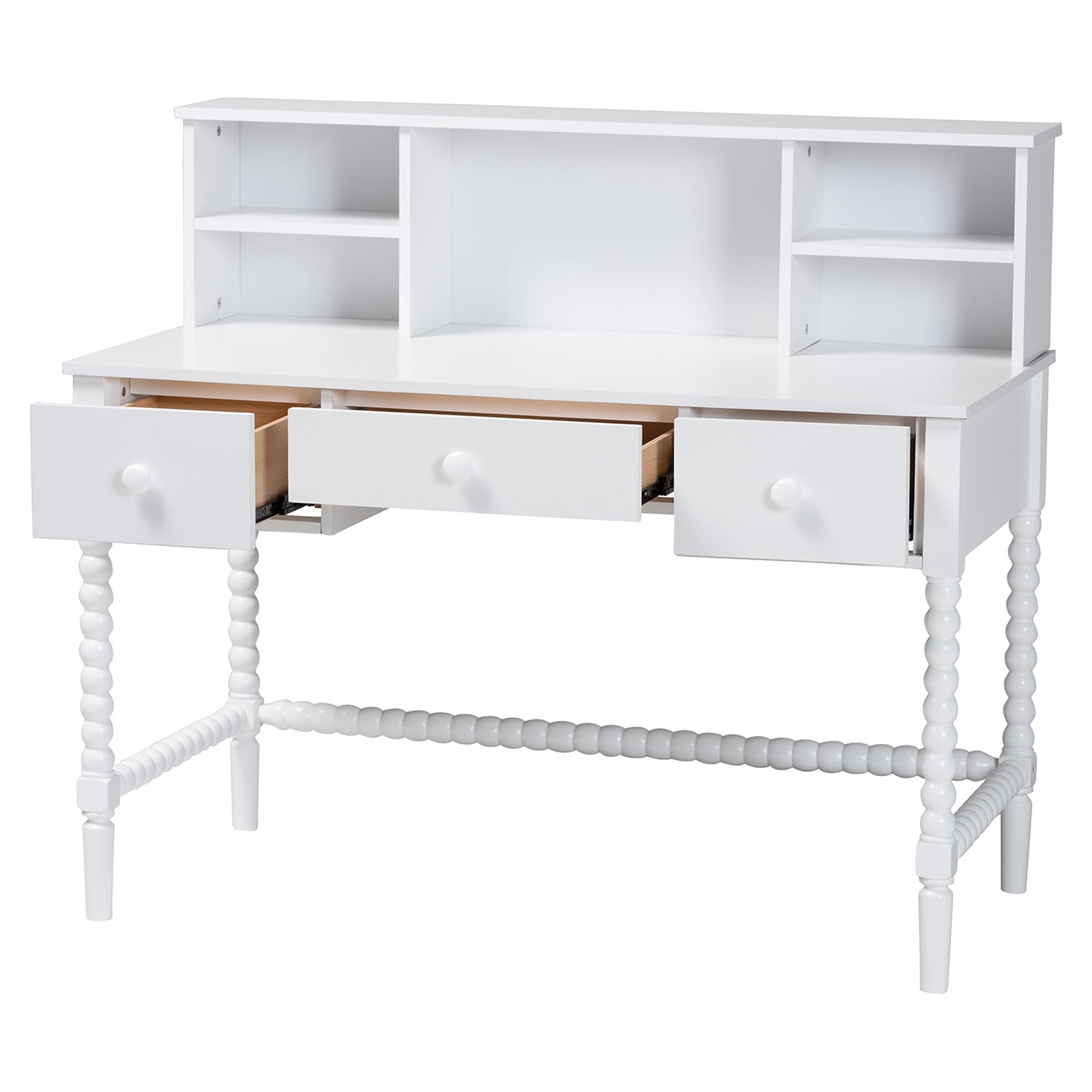 Archwood Writing Desk 3-Drawer Wood Desk