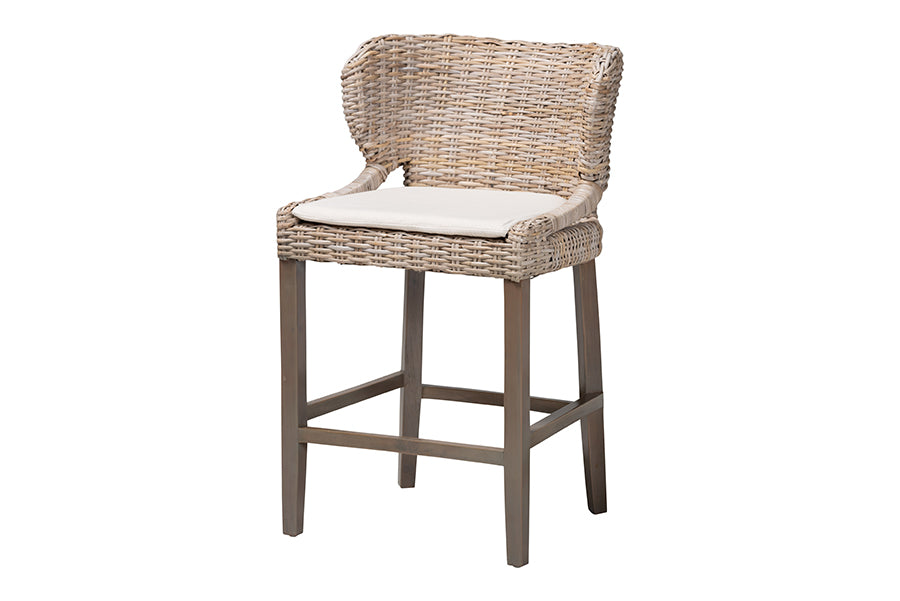 Bali & Pari Niesha Kubu Rattan Counter Stool