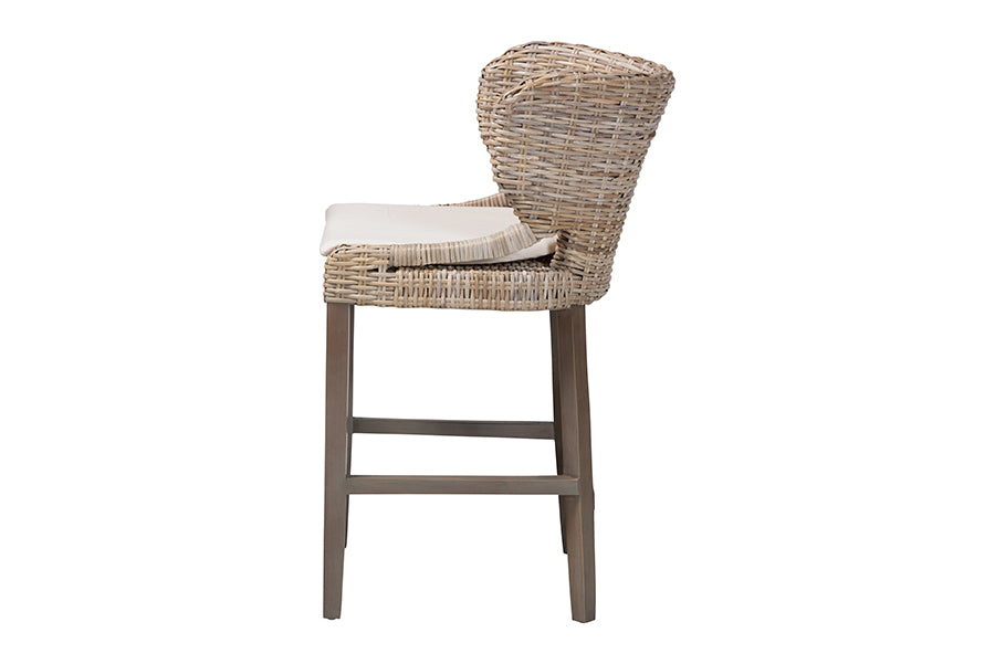 Bali & Pari Niesha Kubu Rattan Counter Stool