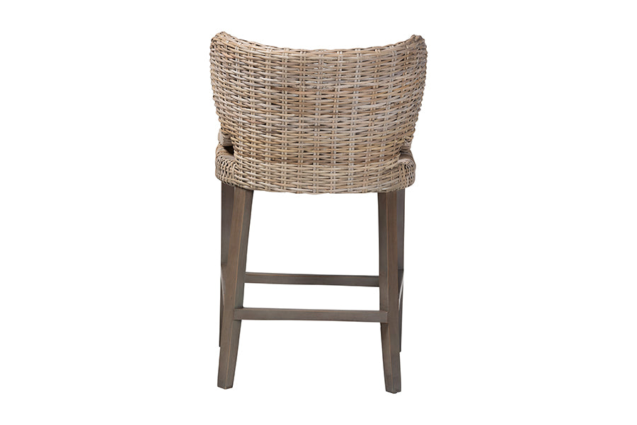Bali & Pari Niesha Kubu Rattan Counter Stool