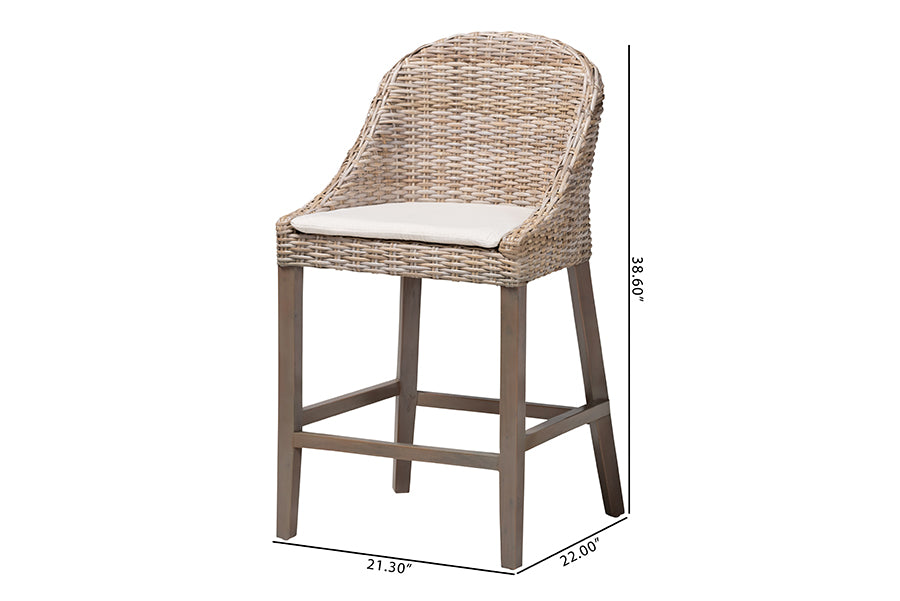 Bali & Pari Lara Kubu Rattan Counter Stool