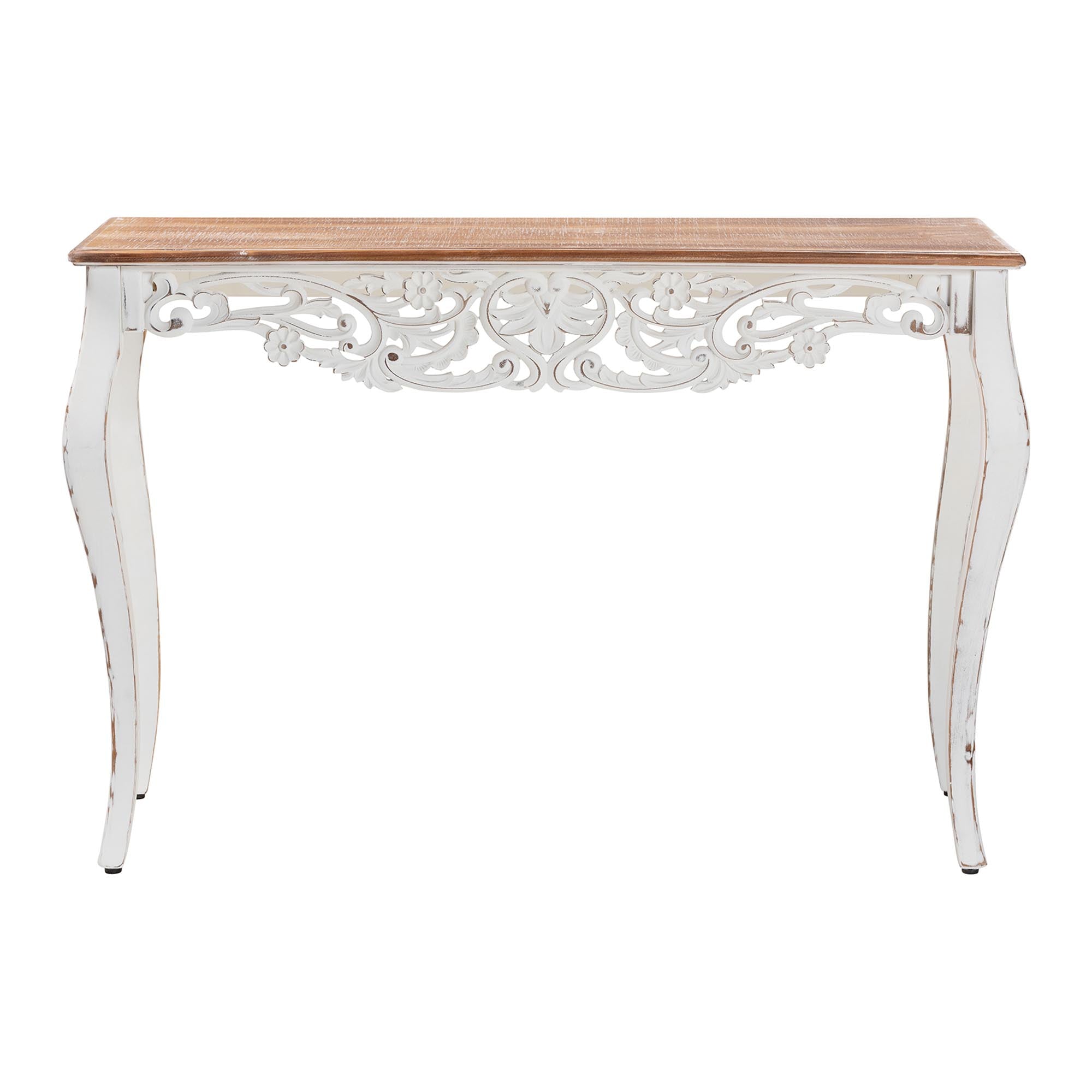 Riquin Distressed Wood Console Table