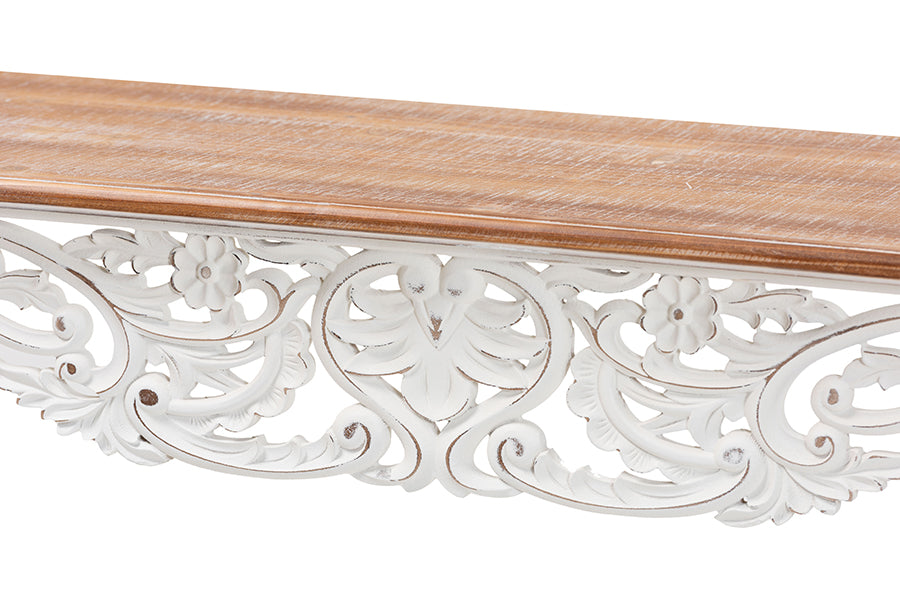 Riquin Distressed Wood Console Table