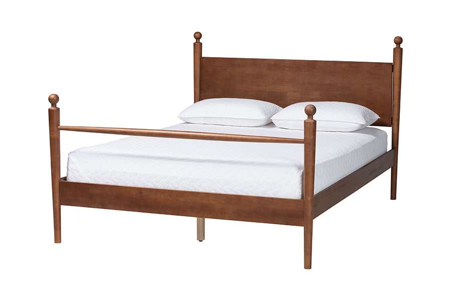 Gianetta Wood Platform Bed Traditional Poster Bed Frame