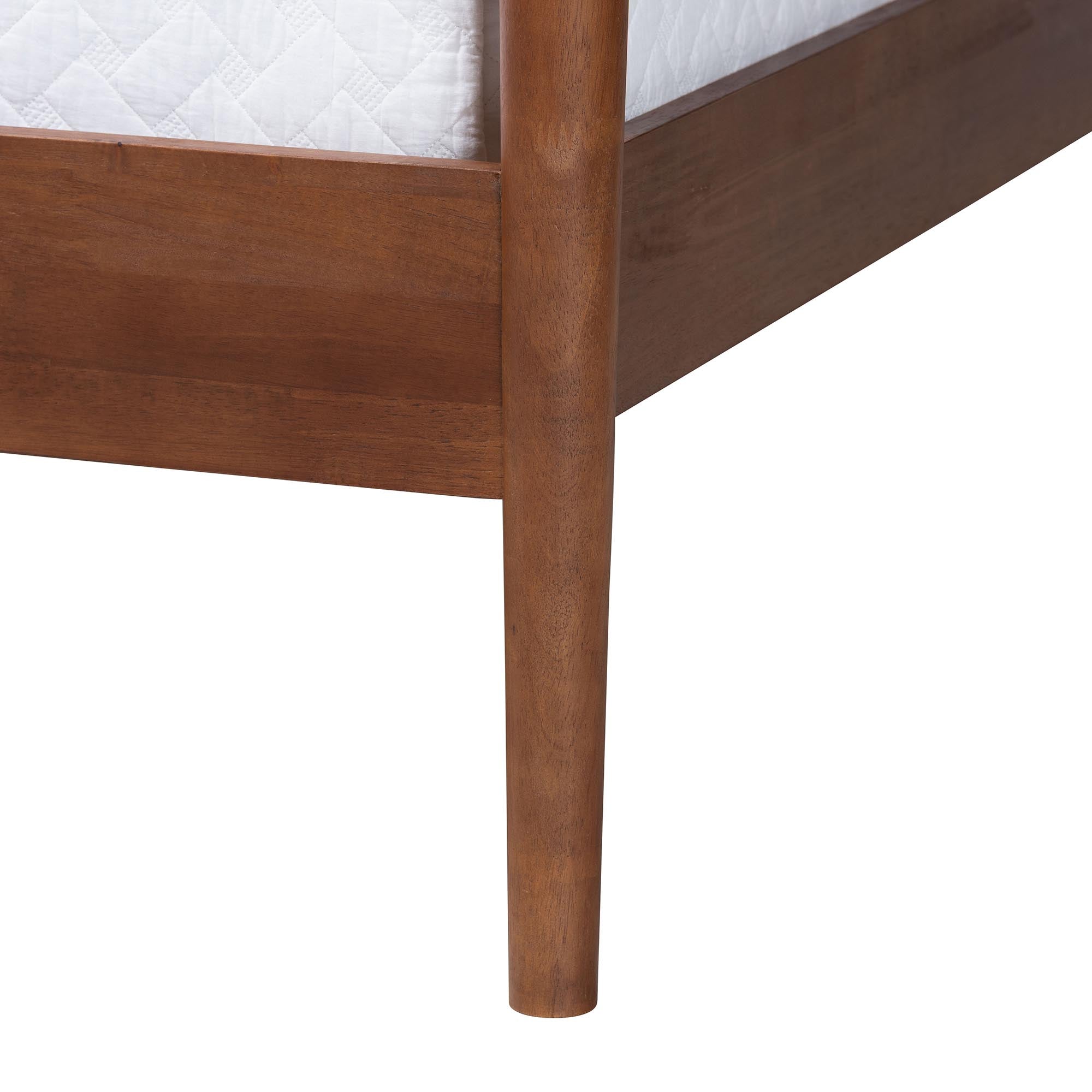 Gianetta Wood Platform Bed Traditional Poster Bed Frame