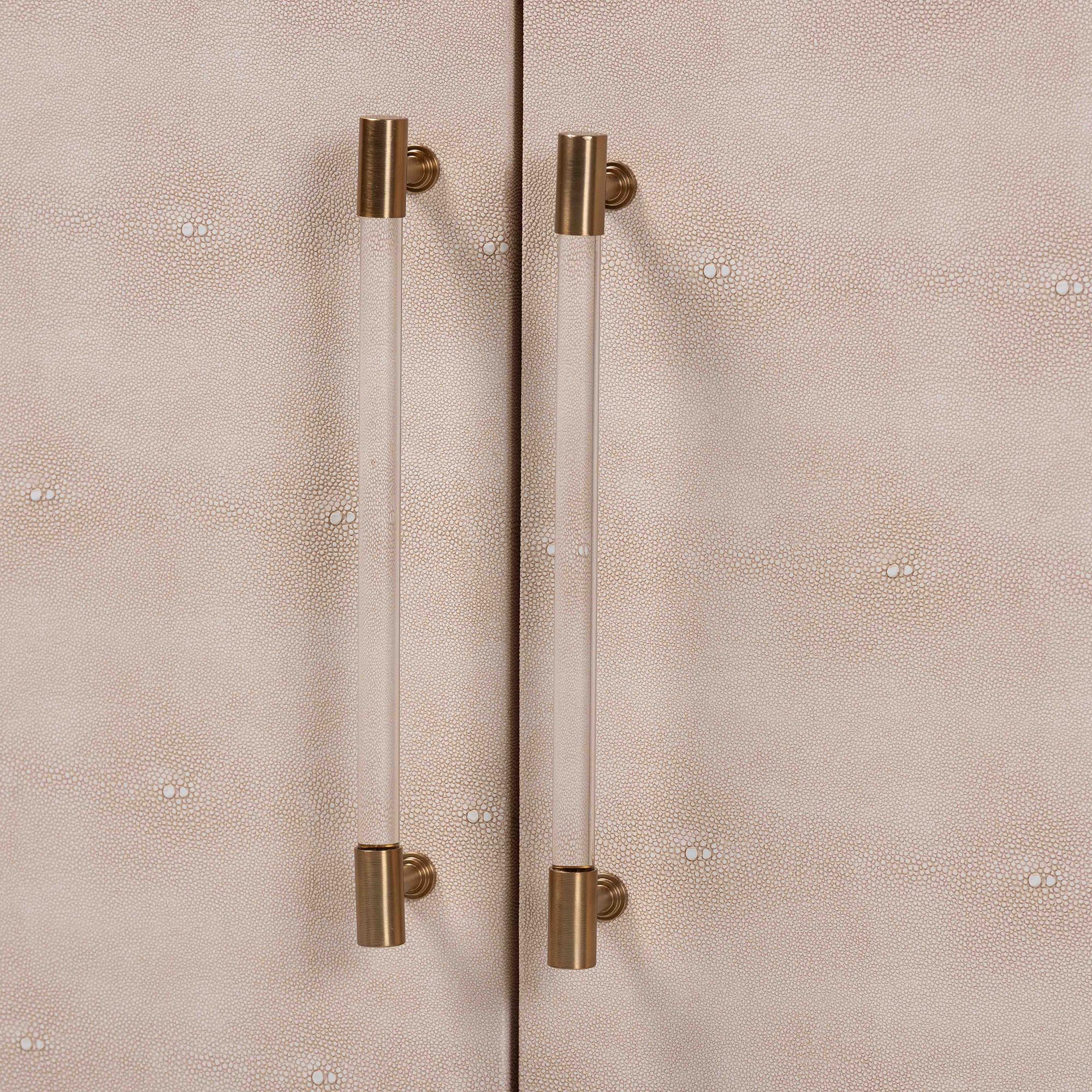 Nira Faux Shagreen Storage Cabinet