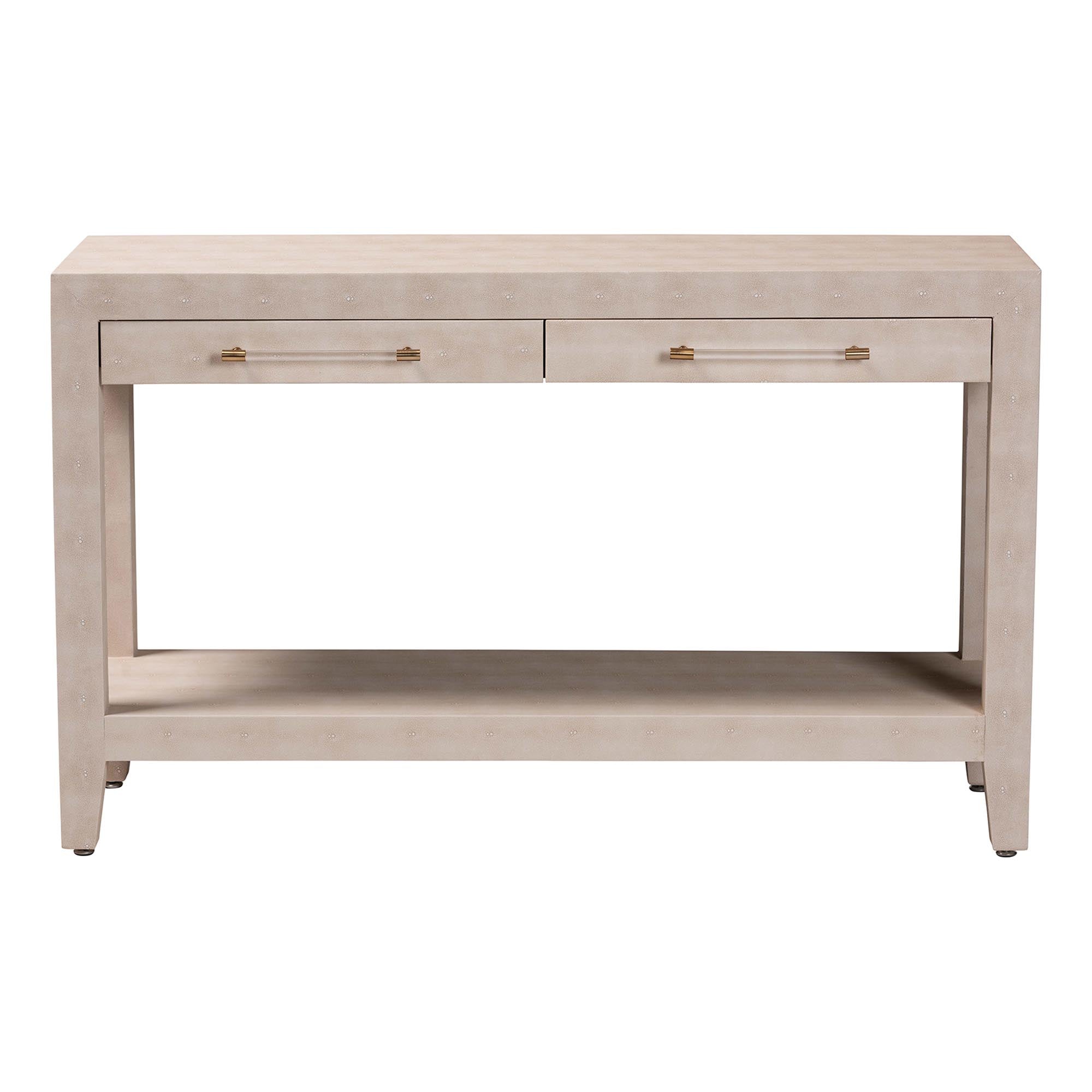 Nira Faux Shagreen Console Table