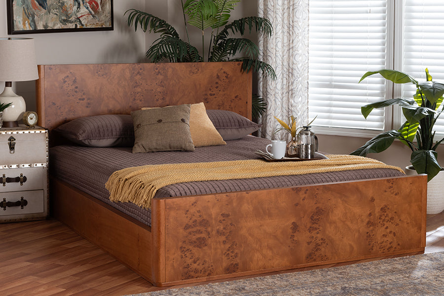 Bali & Pari Fuentes Real Burl Wood Bed