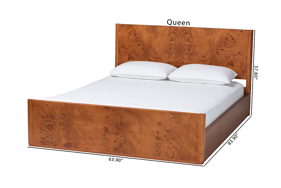 Bali & Pari Fuentes Real Burl Wood Bed
