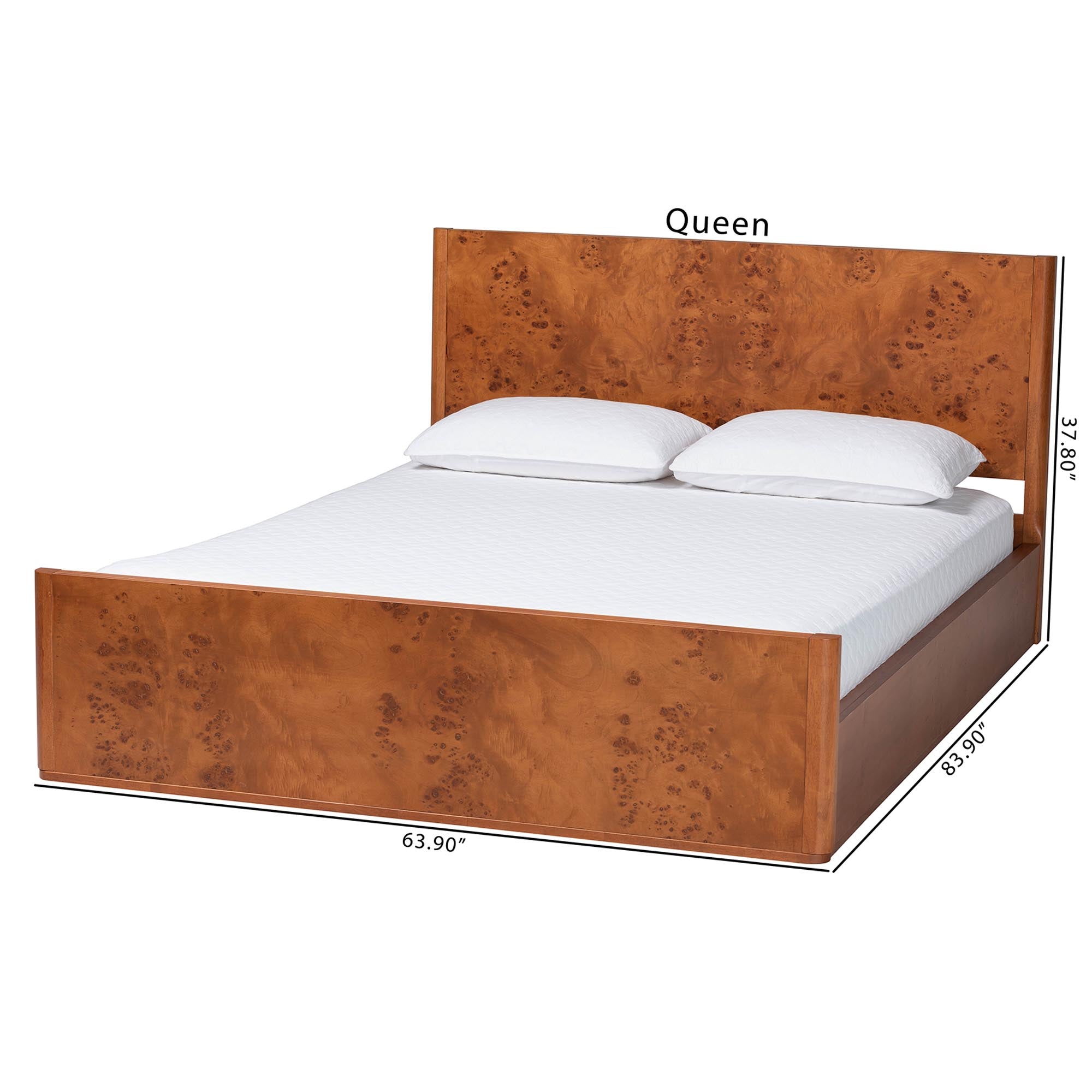 Bali & Pari Fuentes Real Burl Wood Bed