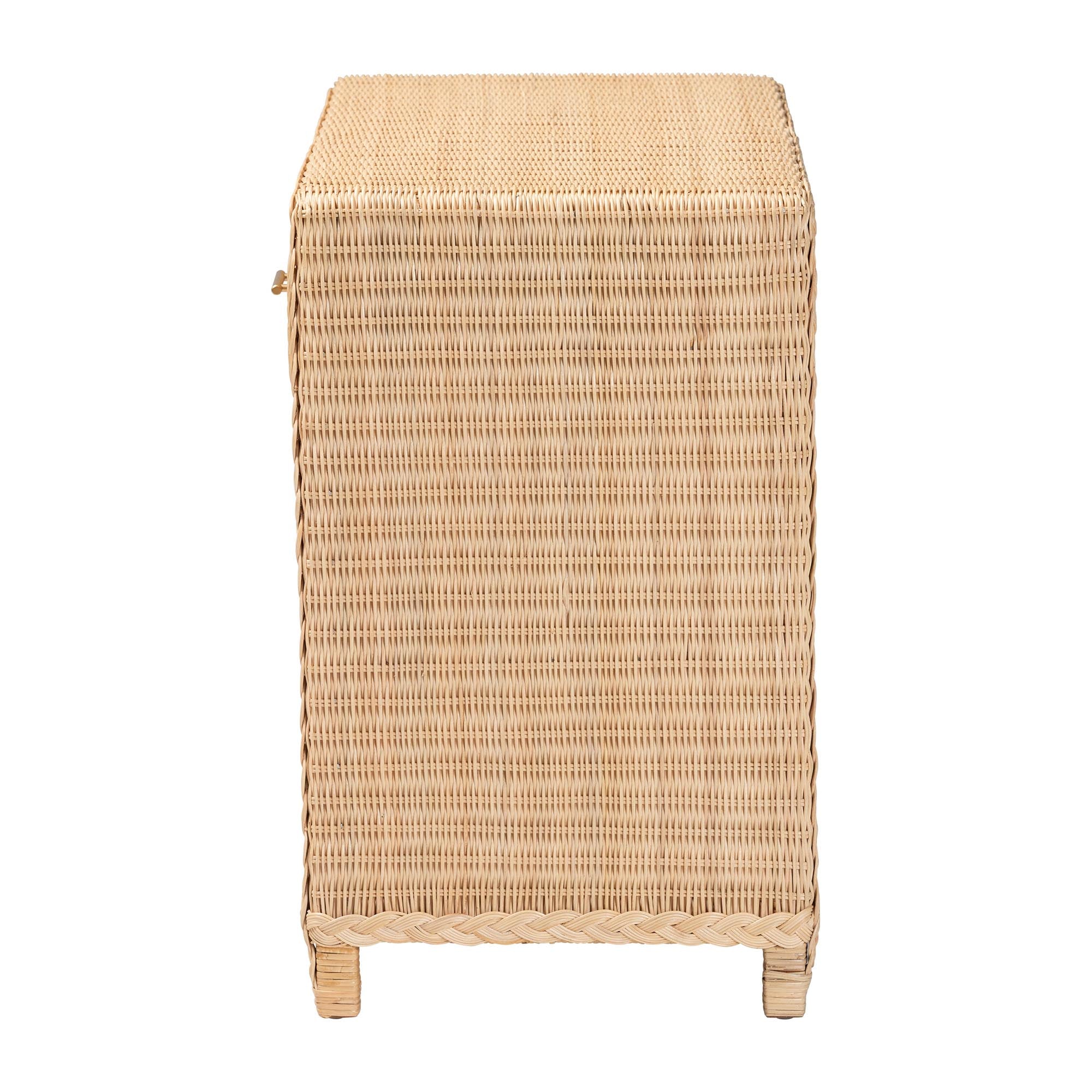 Bali & Pari Lanica Braided Rattan Console Table