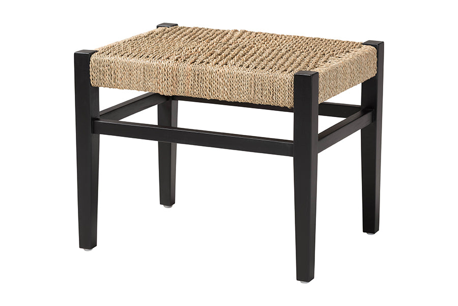 Bali & Pari Amber Seagrass Accent Bench