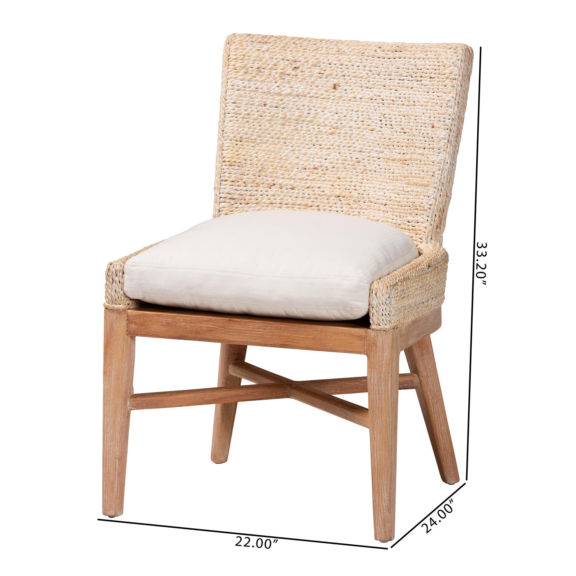Bali & Pari Ridley Seagrass Dining Chair