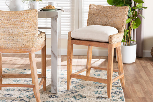 Bali & Pari Ridley Seagrass Counter Stool