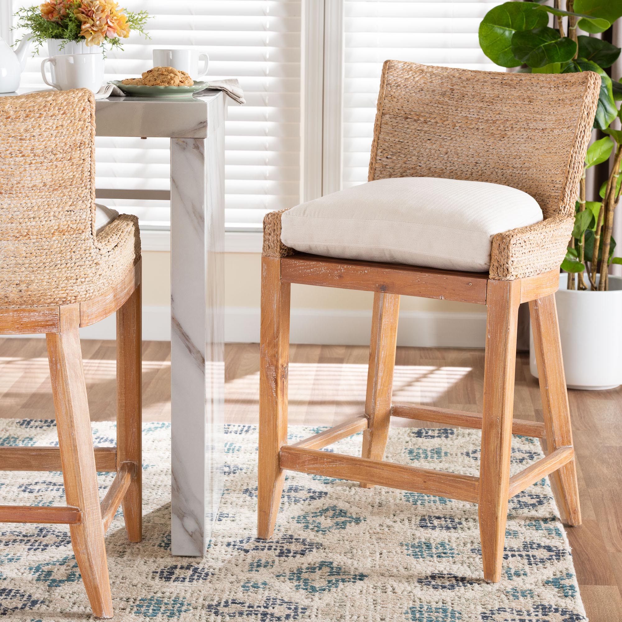 Bali & Pari Ridley Seagrass Counter Stool