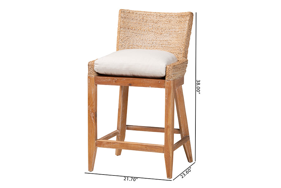 Bali & Pari Ridley Seagrass Counter Stool
