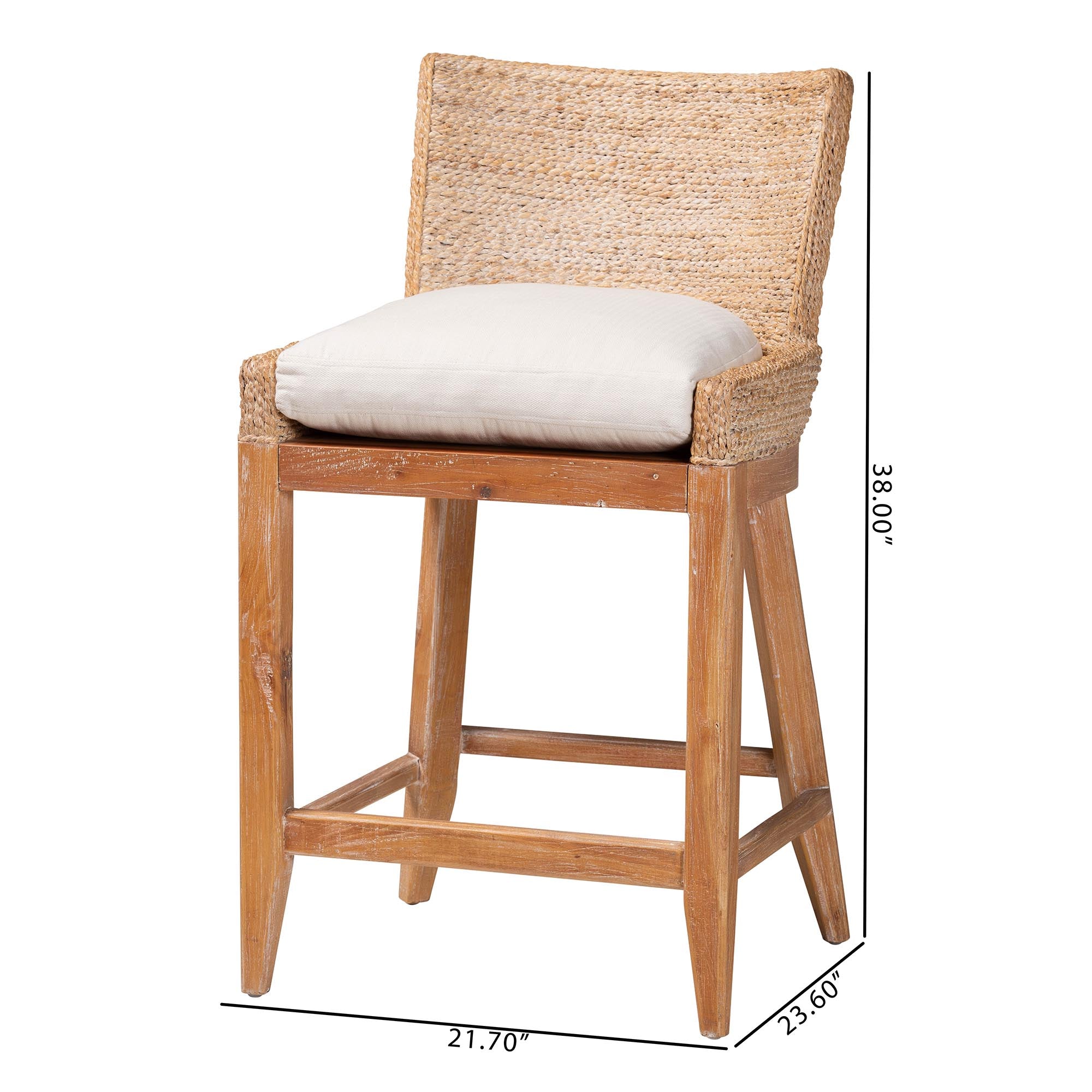 Bali & Pari Ridley Seagrass Counter Stool