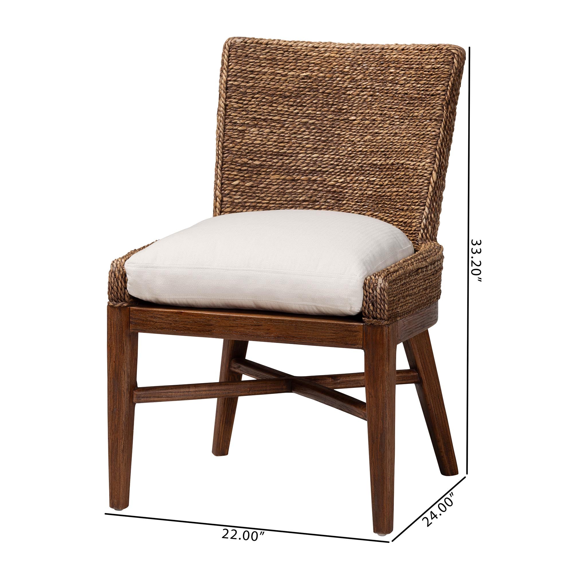 Bali & Pari Ridley Seagrass Dining Chair