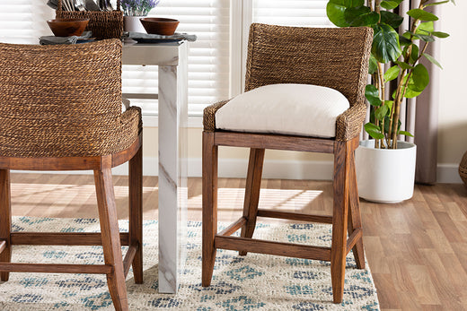 Bali & Pari Ridley Seagrass Counter Stool