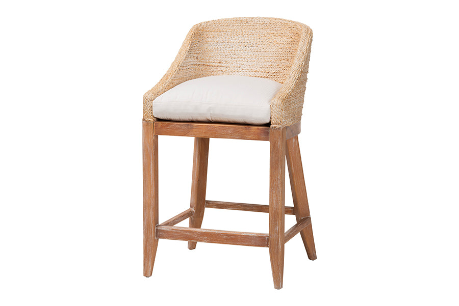 Bali & Pari Jasper Seagrass Counter Stool