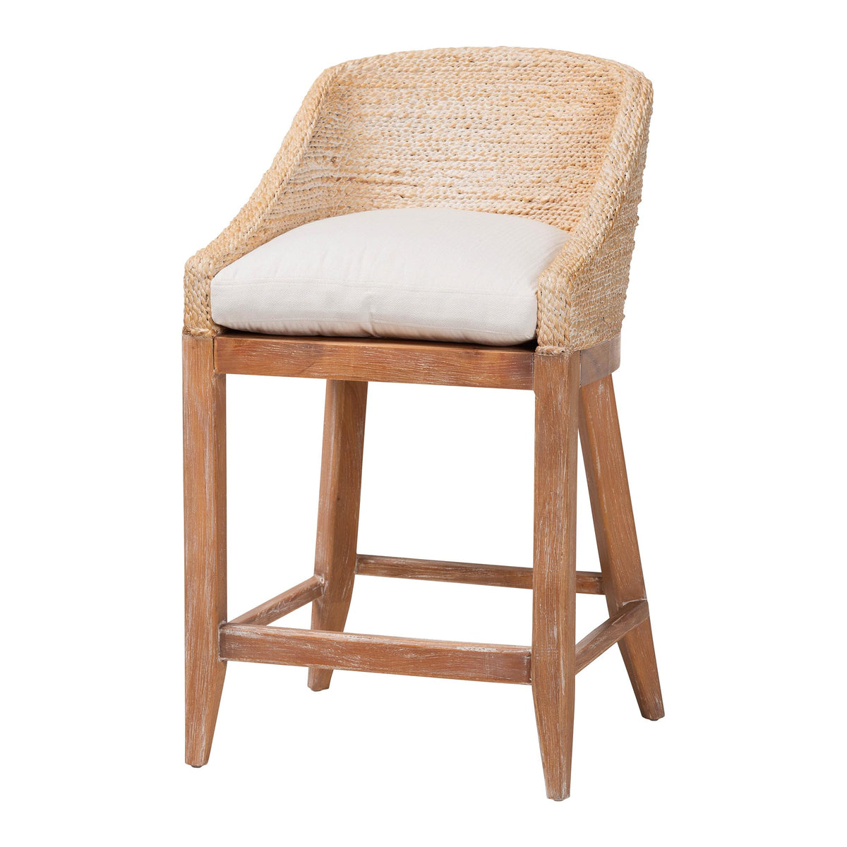 Bali & Pari Jasper Seagrass Counter Stool