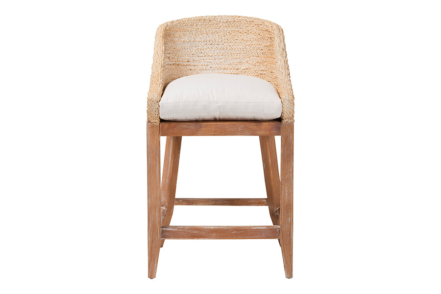 Bali & Pari Jasper Seagrass Counter Stool