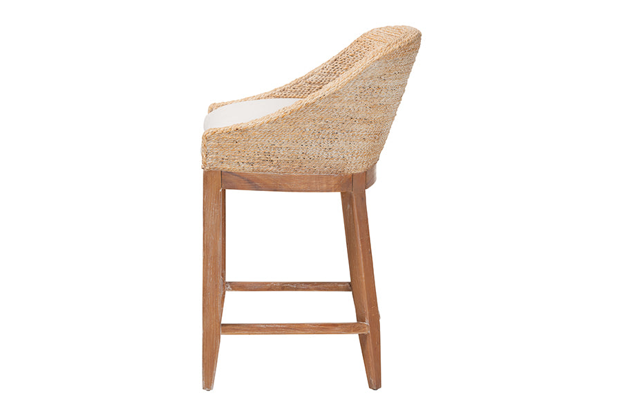 Bali & Pari Jasper Seagrass Counter Stool
