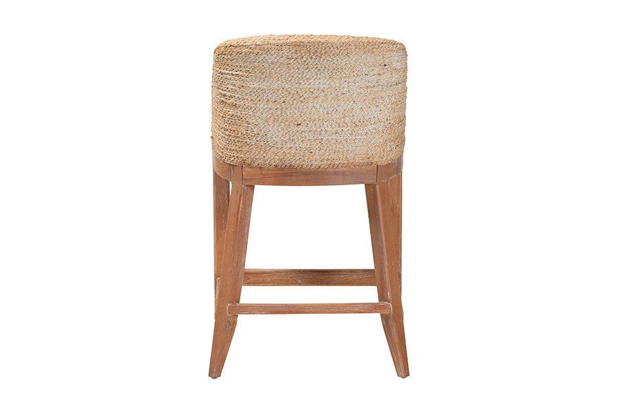 Bali & Pari Jasper Seagrass Counter Stool