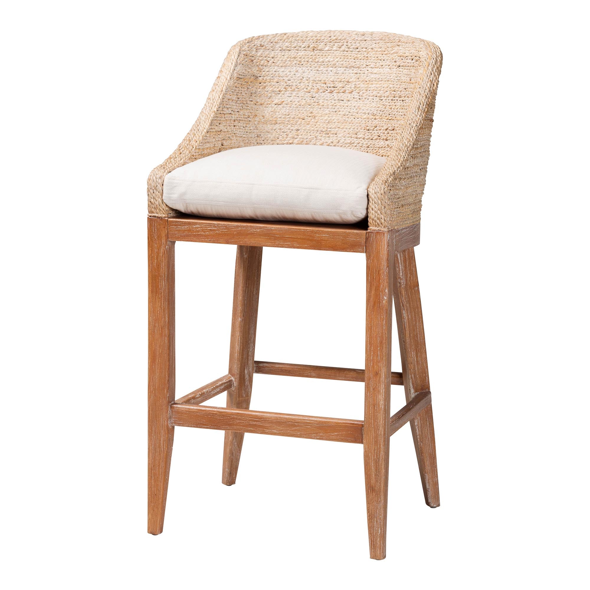 Bali & Pari Jasper Seagrass Bar Stool