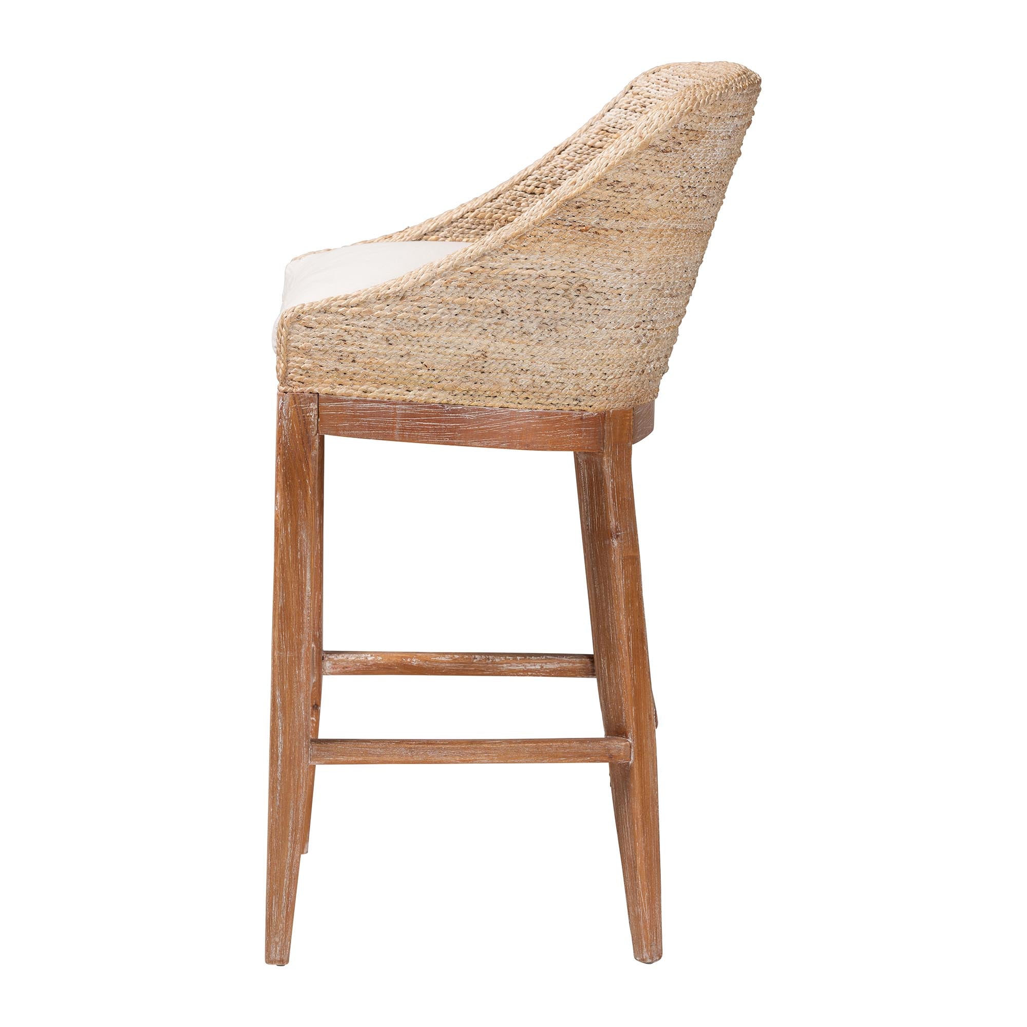 Bali & Pari Jasper Seagrass Bar Stool