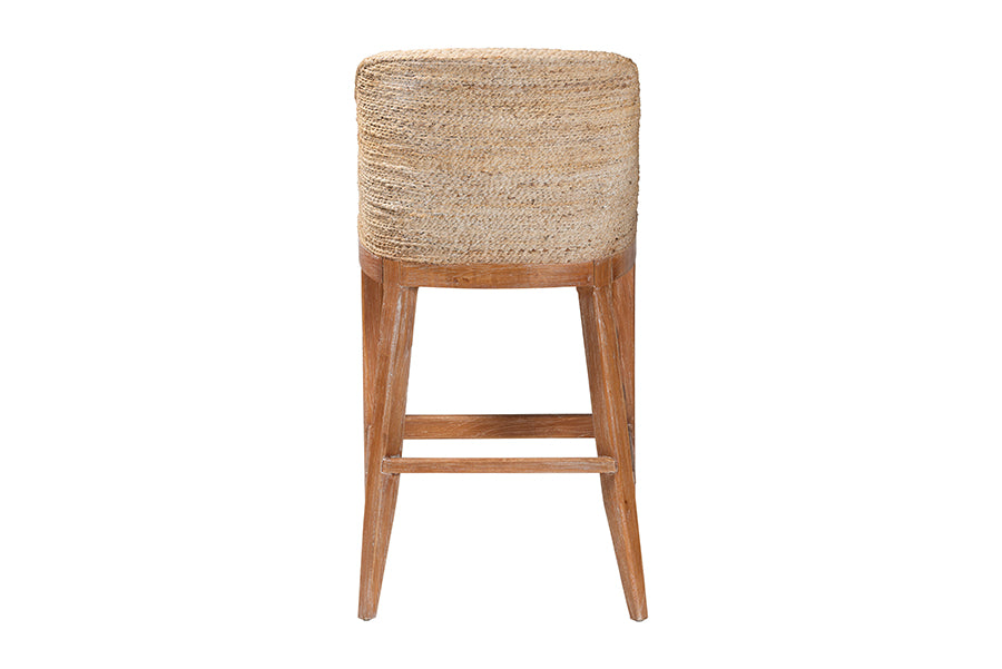 Bali & Pari Jasper Seagrass Bar Stool