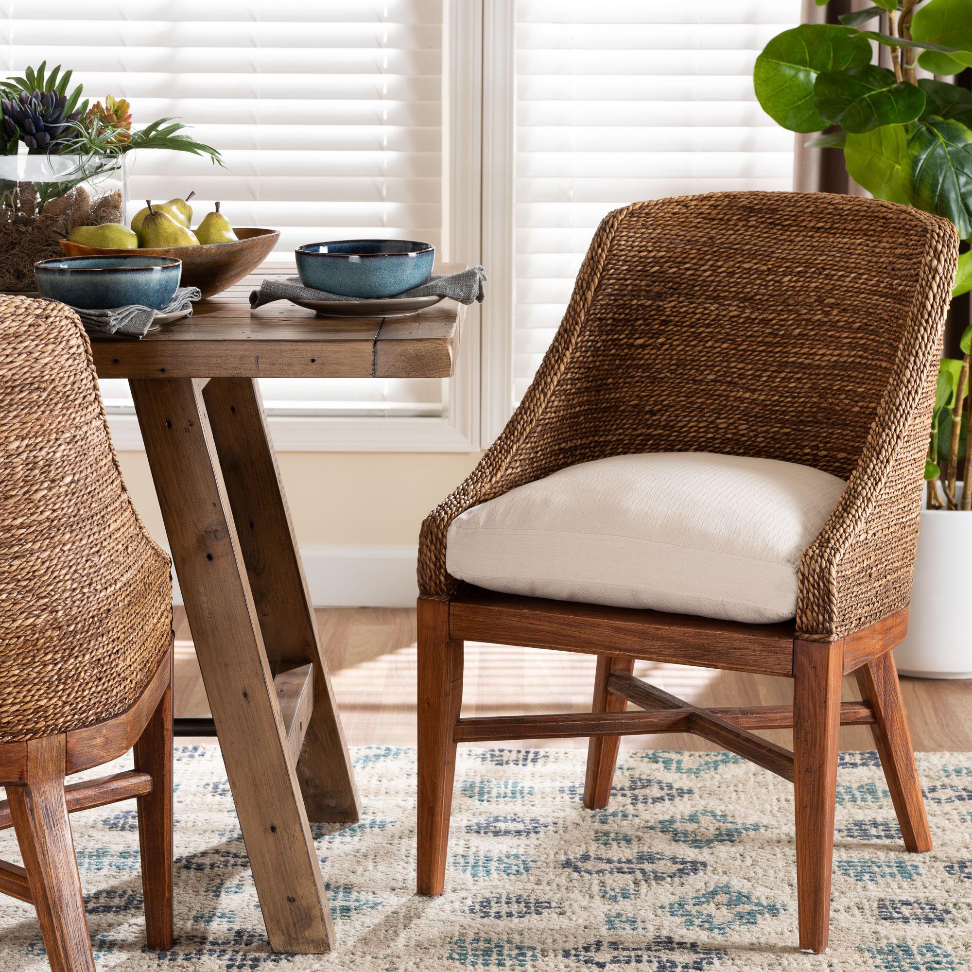 Bali & Pari Jasper Seagrass Dining Chair