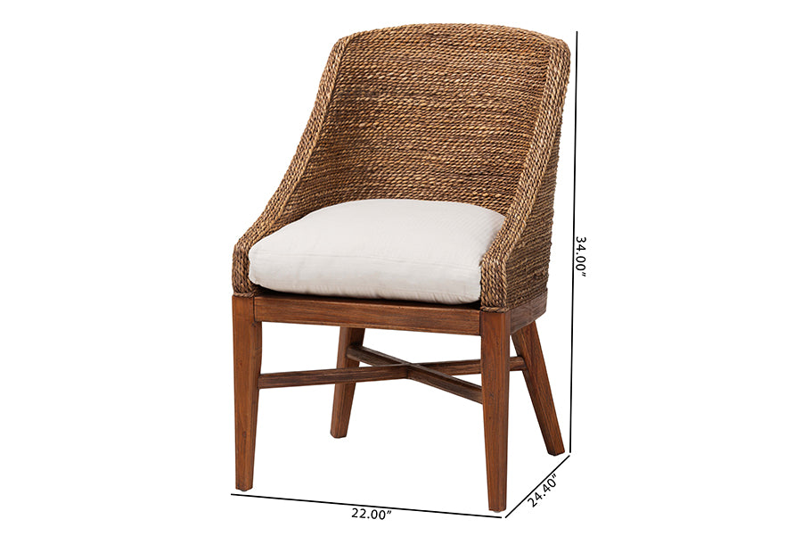Bali & Pari Jasper Seagrass Dining Chair