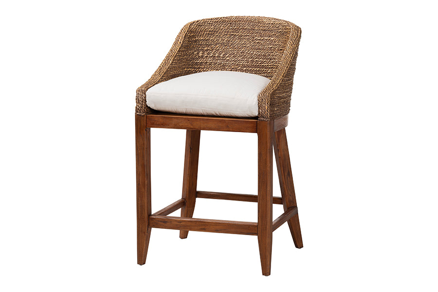 Bali & Pari Jasper Seagrass Counter Stool