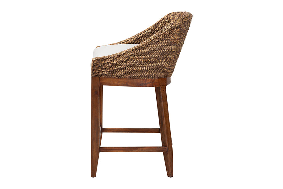 Bali & Pari Jasper Seagrass Counter Stool