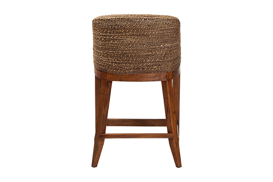 Bali & Pari Jasper Seagrass Counter Stool