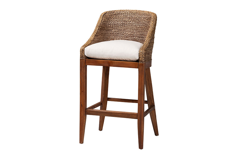 Bali & Pari Jasper Seagrass Bar Stool