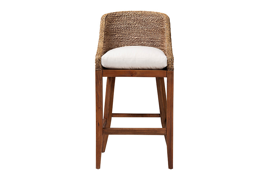 Bali & Pari Jasper Seagrass Bar Stool