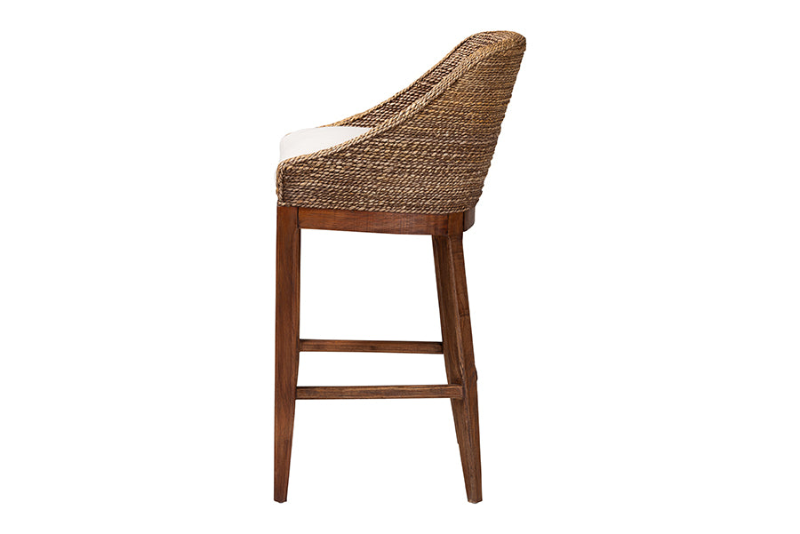 Bali & Pari Jasper Seagrass Bar Stool