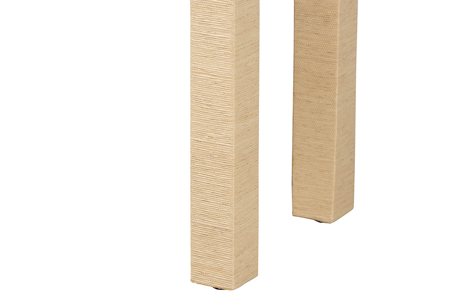 Bali & Pari Noah Grasscloth 2-Drawer Console Table