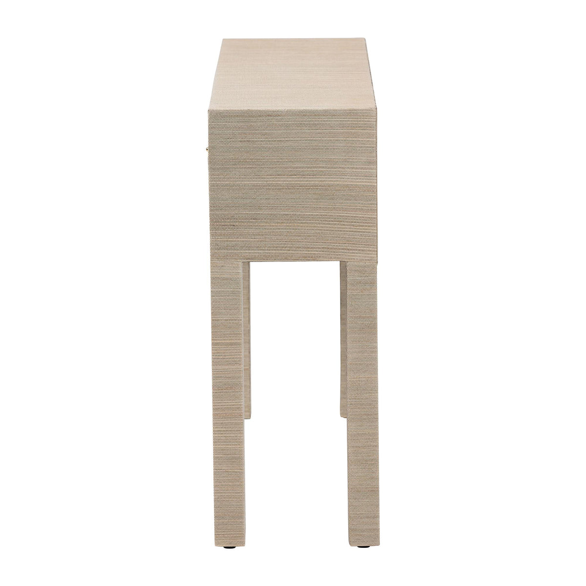 Bali & Pari Noah Grasscloth 2-Drawer Console Table