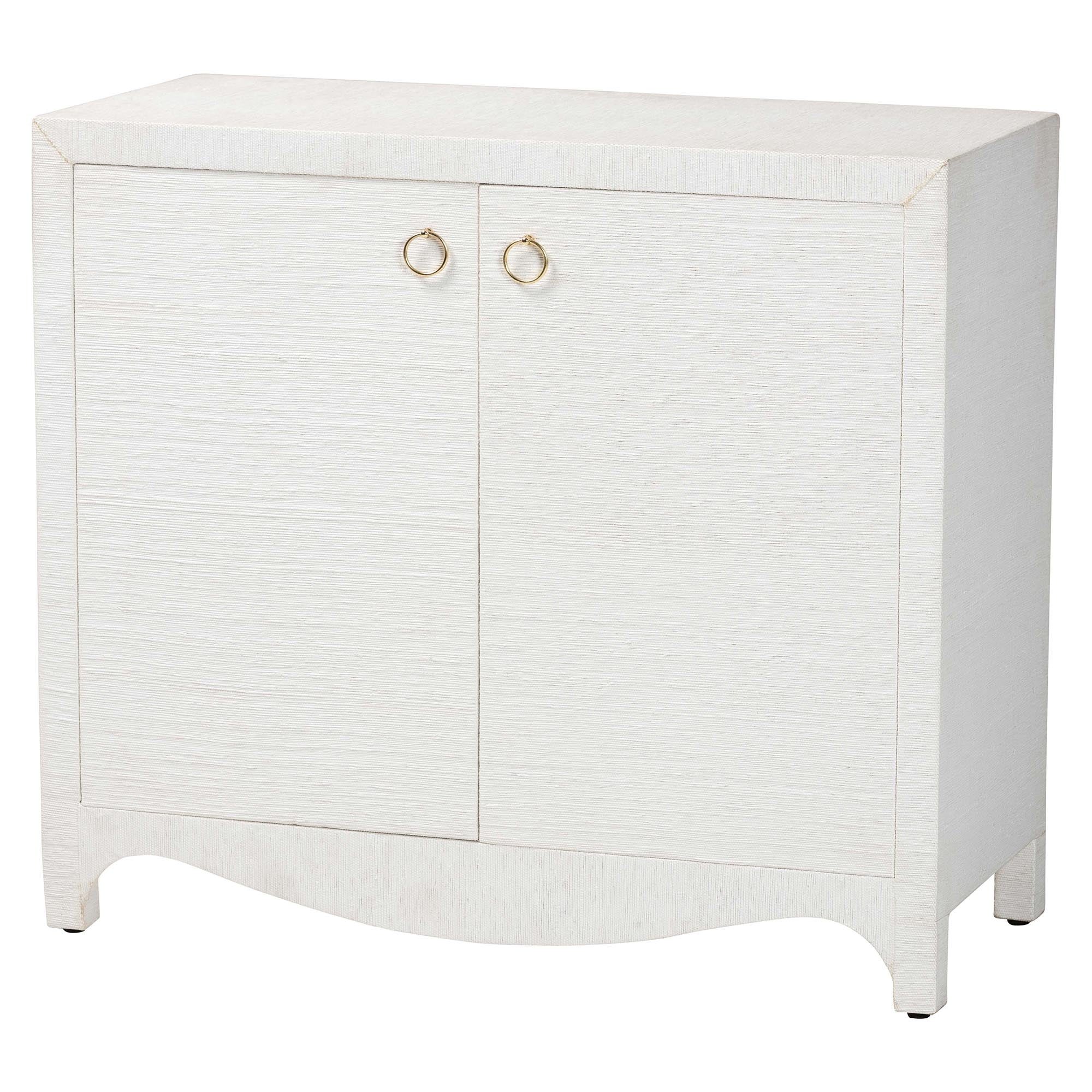 Bali & Pari Ximena Grasscloth Storage Cabinet