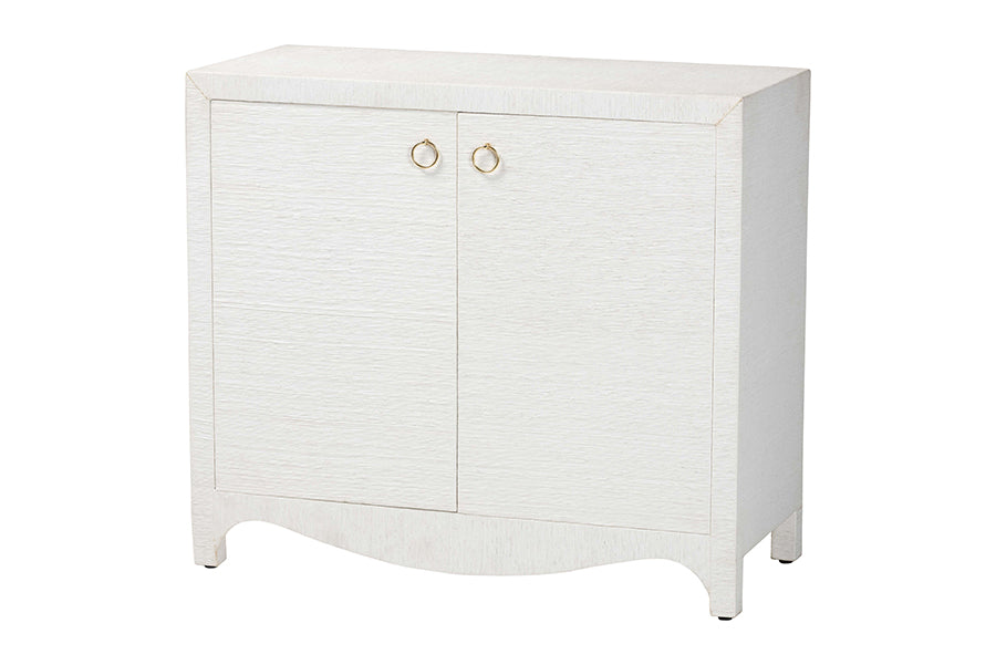Bali & Pari Ximena Grasscloth Storage Cabinet