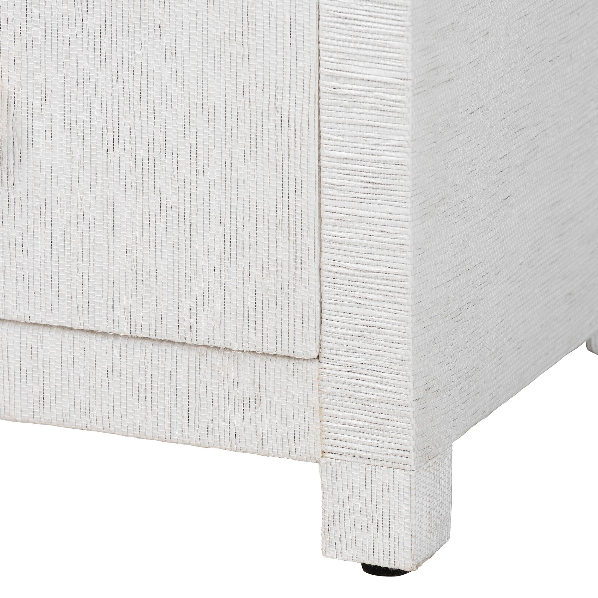 Bali & Pari Xavier Grasscloth Tall Storage Cabinet