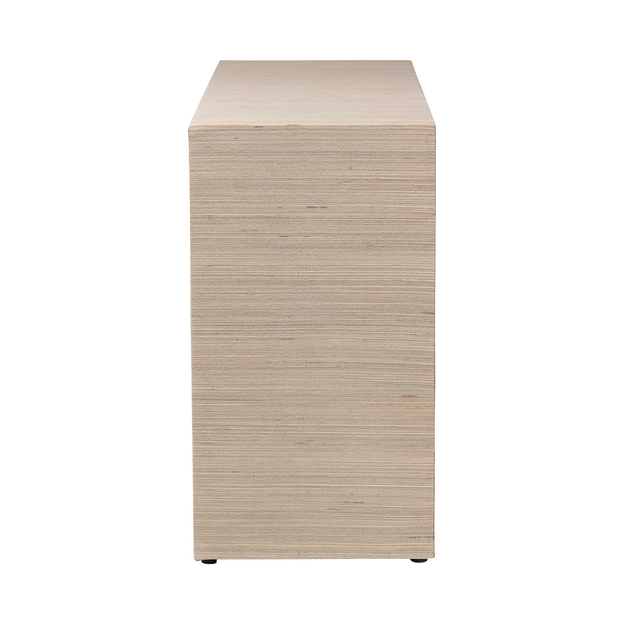 Bali & Pari Sage Grasscloth 6-Drawer Dresser