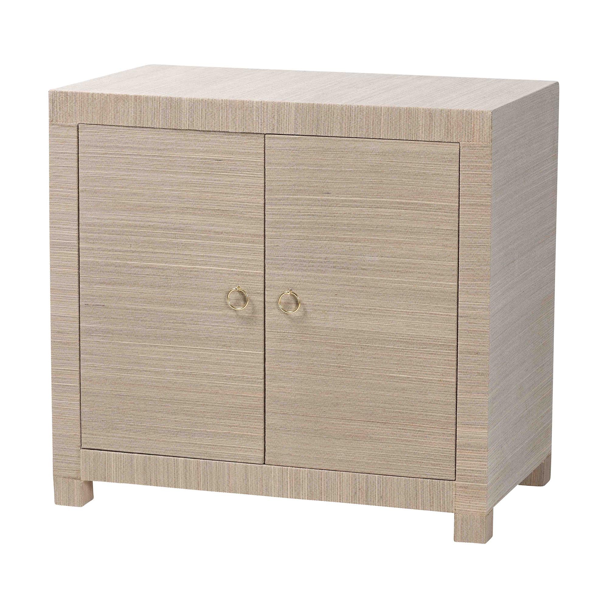 Bali & Pari Halen Grasscloth Storage Cabinet