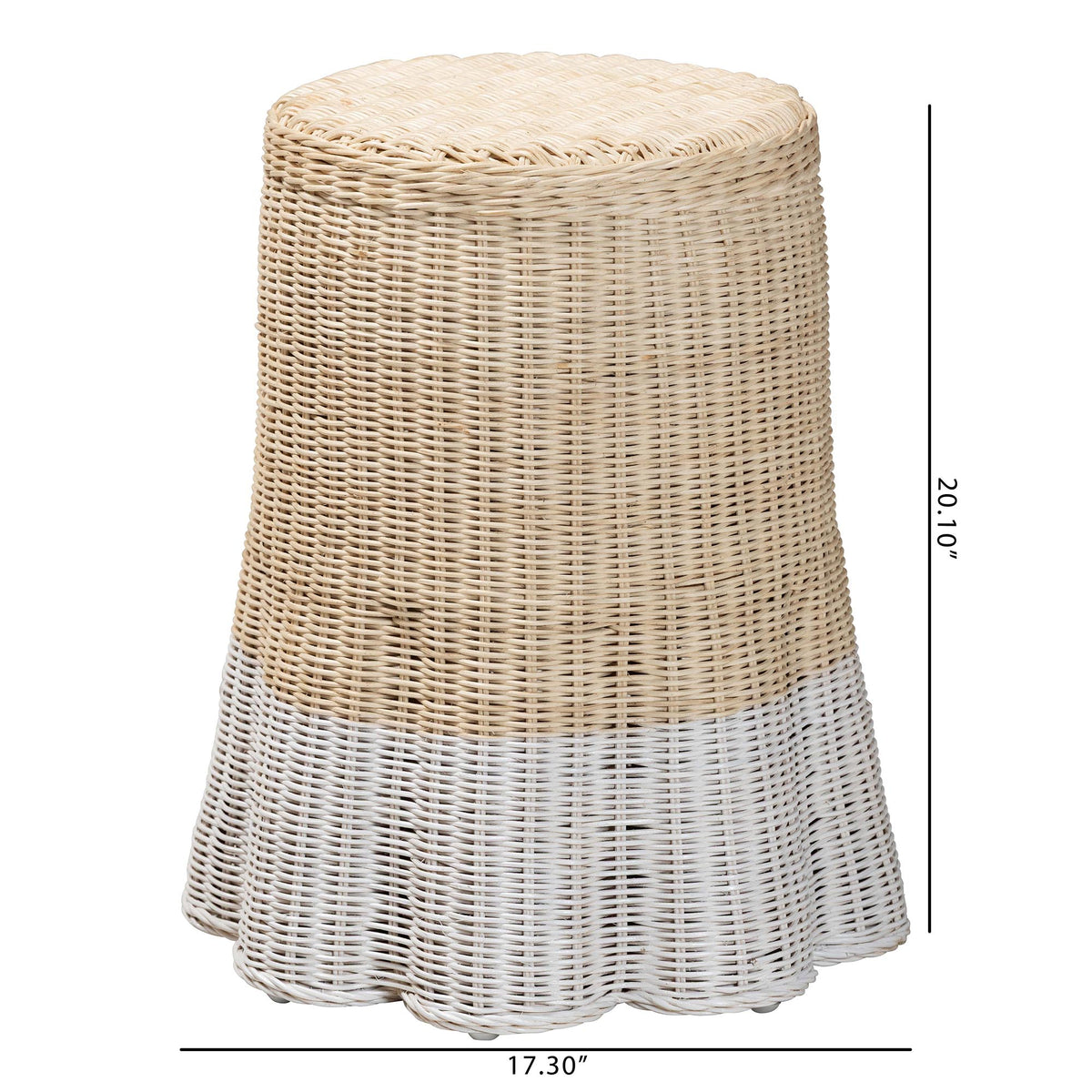 Bali & Pari Sarna Rattan End Table