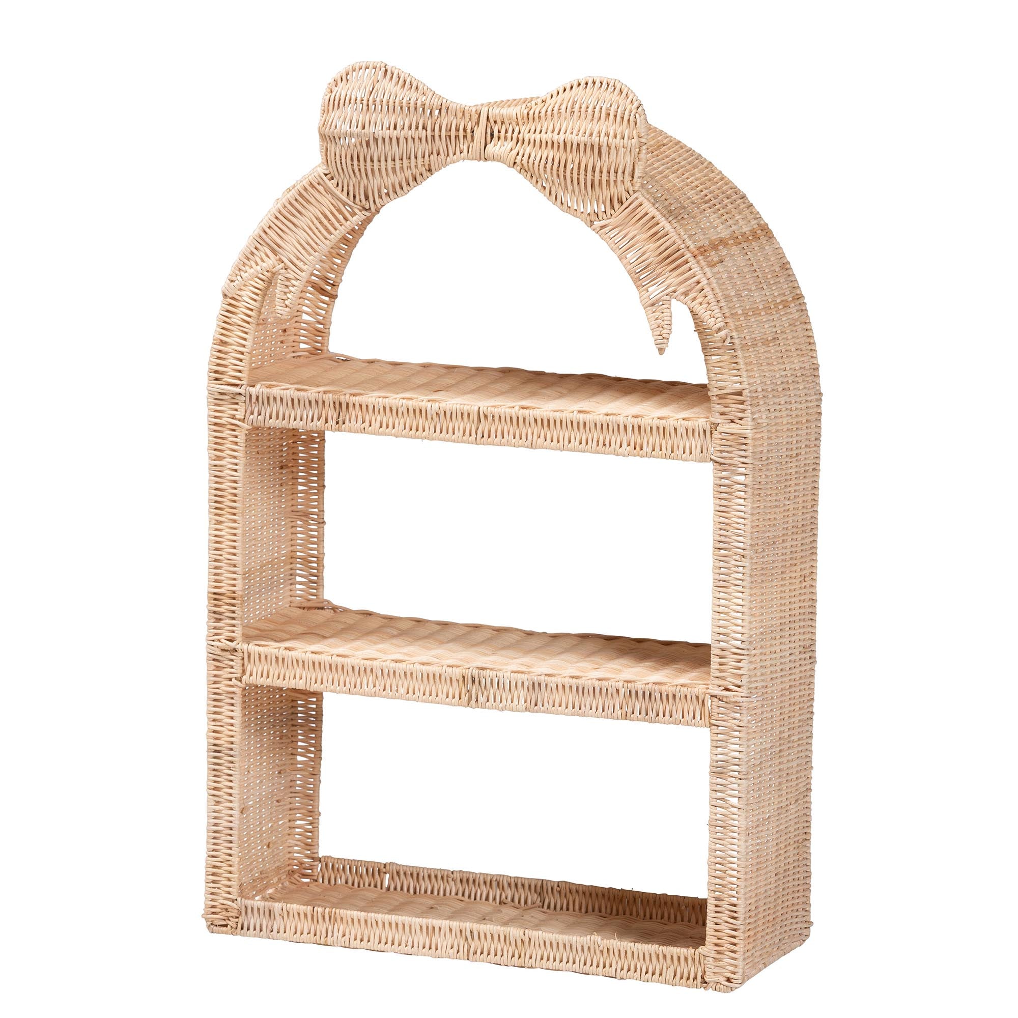 Bali & Pari Creusa Rattan Wall Shelf